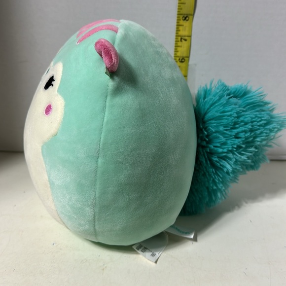 Serene the teal Squirrel Squishalmallows. Approx 8” tall - Picture 3 of 5